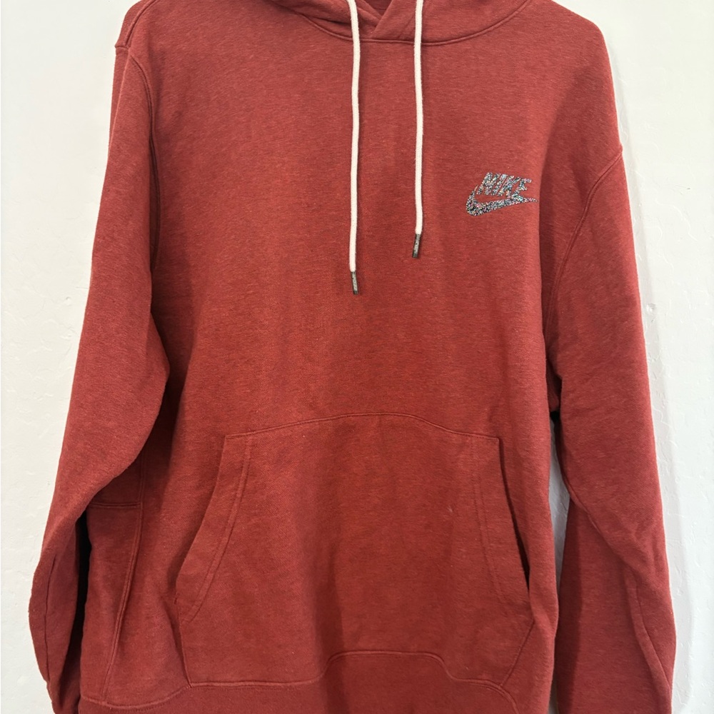 Nike Men's Brick Red Hoodie
